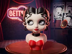 Betty Boop Bust 18cm - Free 3D Print Model