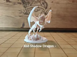 DnD Red Shadow Dragon - D&D Monster Manual- Day 71 - Free 3D Print Model