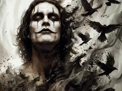 hueforge eric draven,the crow - Free 3D Print Model