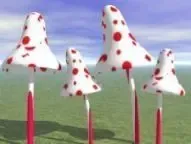 inversed color fly agaric mushroom Free 3D model