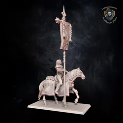 Kingdom of Equitaine Battle standard bearer on horse