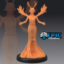 Moon Deity Praying - Forest Goddess - Royal Nature Leader