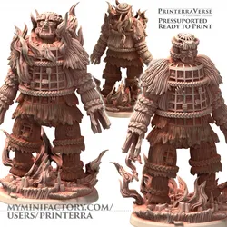 002 CELTIC Wickerman and Burning Wickerman