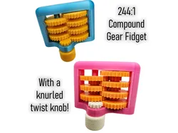 1:244 Gear increase/reduction fidget toy - Free 3D Print Model