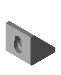 135 Degree Edge Bracket (Edge Slotted Bore)