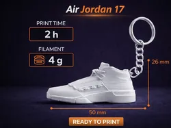 Air Jordan 17 Keychain - Free 3D Print Model