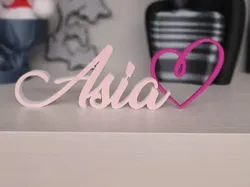 Asia Name Script - Free 3D Print Model
