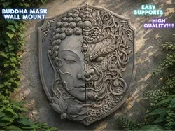 Buddha demon wall mount - Free 3D Print Model