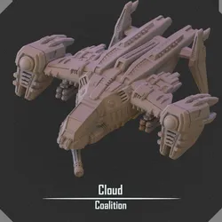 Cloud spaceship