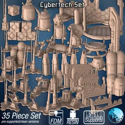 Cybertech Themed Scatter Terrain