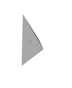 Geometric eagle (or crow) head wall art