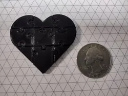 Heart Puzzle - Free 3D Print Model