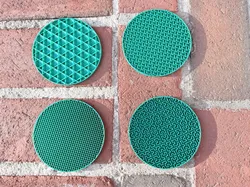 Infill Coasters (Patterns on top) - Free 3D Print Model