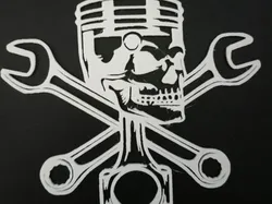 Skull piston keys garage - Free 3D Print Model