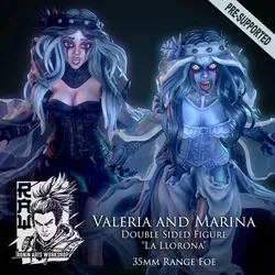 Valeria and Marina - Double Sided Figure of "La llorona"