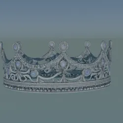 3D Silver Crown