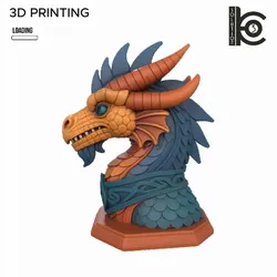 Ancient Dragon Bust - 3D Model for Printing