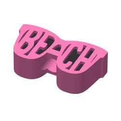 Beach Sunglasses Straw Topper 2 sizes 3MF File included