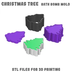 Christmas tree bath bomb mold
