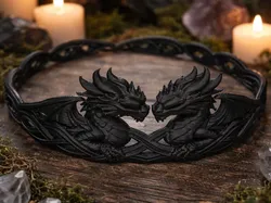 Fantasy Dragon Crown - Dragon Cosplay Crown - Free 3D Print Model
