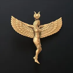 Isis Egyptian Goddess Pendant v2 3D print model