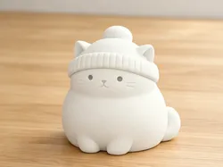 Kitten with a hat - Free 3D Print Model