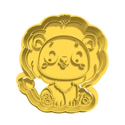 Leon Lion cookie cutter/sealer cookie fondant cutter cookies