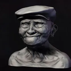 Old Man Bust