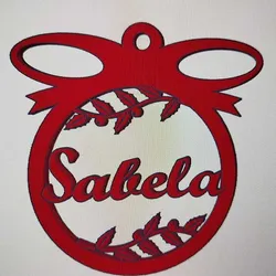 Personalized Christmas tree decoration