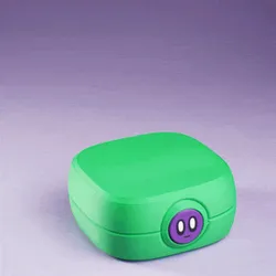 Pocket Blob Mushroom Forest - Mini Playset Art Toy with Latching Case