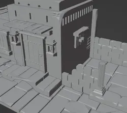 Roman House. Rome. Diorama.  Role playing games
