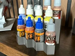 Vallejo 17ml Airbrush Paint Botle Holder - Free 3D Print Model
