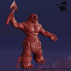 Werebear – Medium Lycanthrope (1 inch/25 mm base, 1+ inch/32+ mm height miniature)
