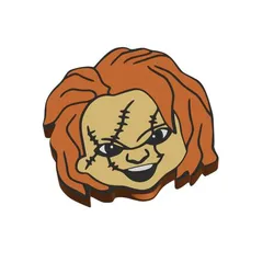 Chucky Straw Topper 2 sizes 3MF File Included