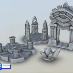 Magical totems - Medieval scenery terrain wargame
