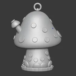 Mushroom keychain