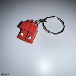 Old School Runescape Dragon Boots Keychain