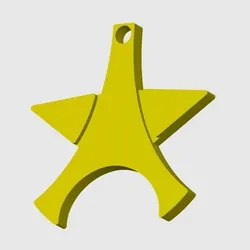 PSG star - key ring