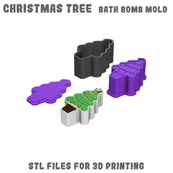 Christmas tree bath bomb mold