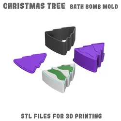 Christmas tree bath bomb mold