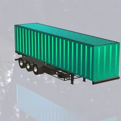 Container semi-trailer for R/C 1:14