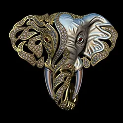 Elephant Brooch