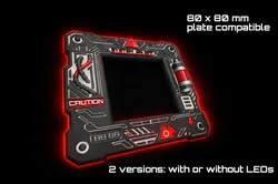 Futur neon punk switch border with or without LEDs