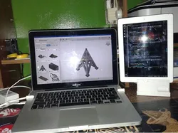 Ipad 3 stand + sound deflector