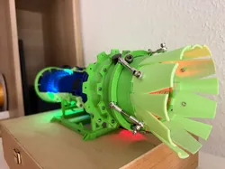Lightbox for 3d-printable Turbojet engine - Free 3D Print Model