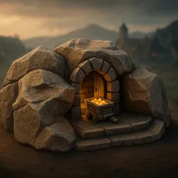 Medieval Mountain Town - Cave
