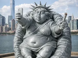 Statue of Liberty Selfie - Free 3D Print Model