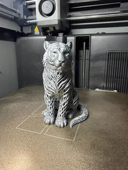 Tiger statue -Elegant Hollow Sculpture 3D Model