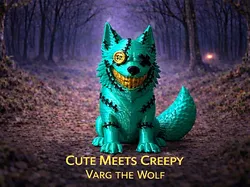 Varg the Nightmare Wolf – Cozy Horror Collection - Free 3D Print Model