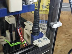 Voron Trident R1 Wire Cover w/ PG7 Cable Gland and rear opening